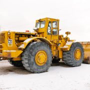 1979 CAT loader in working condition with a strong diesel engine, large front bucket, and durable hydraulic system, ready for heavy-duty construction or farm work