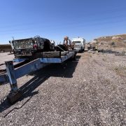 1983 Rock Flat Bed Bumper Pull Trailer